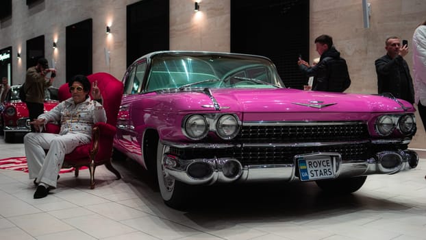 KyivCarFest car show, Ukraine, Kyiv, Retrovyl shopping mall, 20 October 2023. High quality photo