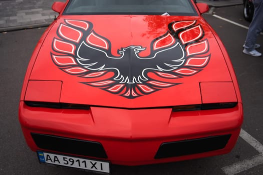 KyivCarFest car show, Ukraine, Kyiv, Retrovyl shopping mall, 20 October 2023. High quality photo
