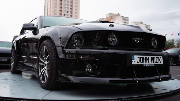 KyivCarFest car show, Ukraine, Kyiv, Retrovyl shopping mall, 20 October 2023. High quality photo