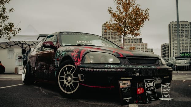 KyivCarFest car show, Ukraine, Kyiv, Retrovyl shopping mall, 20 October 2023. High quality photo