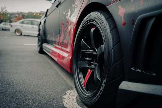 KyivCarFest car show, Ukraine, Kyiv, Retrovyl shopping mall, 20 October 2023. High quality photo