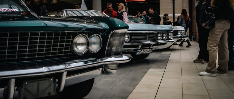 KyivCarFest car show, Ukraine, Kyiv, Retrovyl shopping mall, 20 October 2023. High quality photo