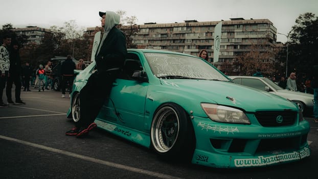 KyivCarFest car show, Ukraine, Kyiv, Retrovyl shopping mall, 20 October 2023. High quality photo