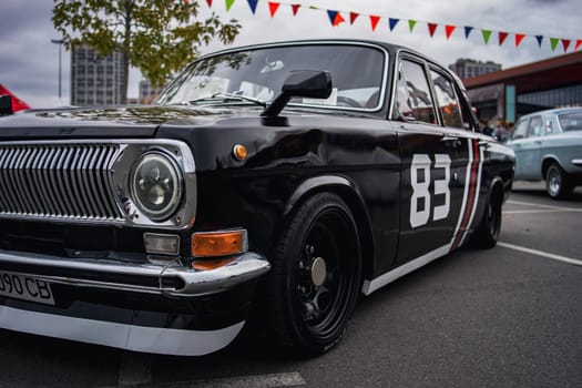 KyivCarFest car show, Ukraine, Kyiv, Retrovyl shopping mall, 20 October 2023. High quality photo