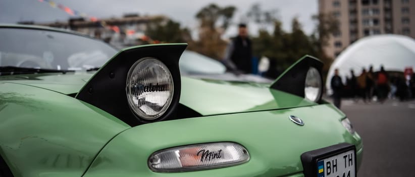 KyivCarFest car show, Ukraine, Kyiv, Retrovyl shopping mall, 20 October 2023. High quality photo