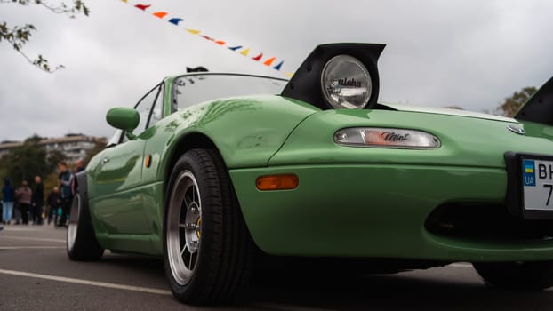 KyivCarFest car show, Ukraine, Kyiv, Retrovyl shopping mall, 20 October 2023. High quality photo