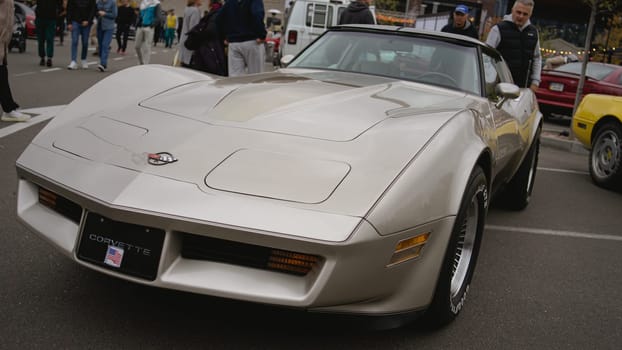 KyivCarFest car show, Ukraine, Kyiv, Retrovyl shopping mall, 20 October 2023. High quality photo