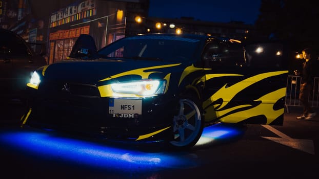 KyivCarFest car show, Ukraine, Kyiv, Retrovyl shopping mall, 20 October 2023. High quality photo