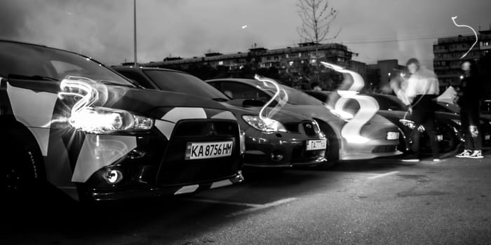 KyivCarFest car show, Ukraine, Kyiv, Retrovyl shopping mall, 20 October 2023. High quality photo
