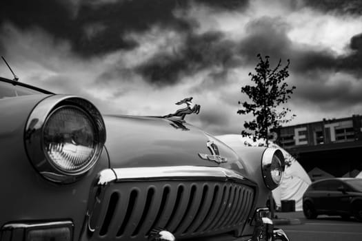 KyivCarFest car show, Ukraine, Kyiv, Retrovyl shopping mall, 20 October 2023. High quality photo