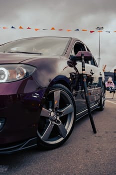 KyivCarFest car show, Ukraine, Kyiv, Retrovyl shopping mall, 20 October 2023. High quality photo