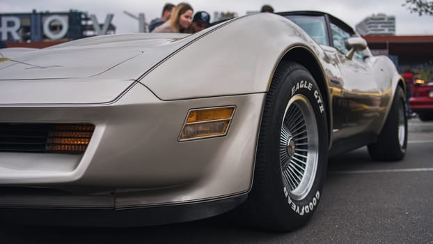 KyivCarFest car show, Ukraine, Kyiv, Retrovyl shopping mall, 20 October 2023. High quality photo