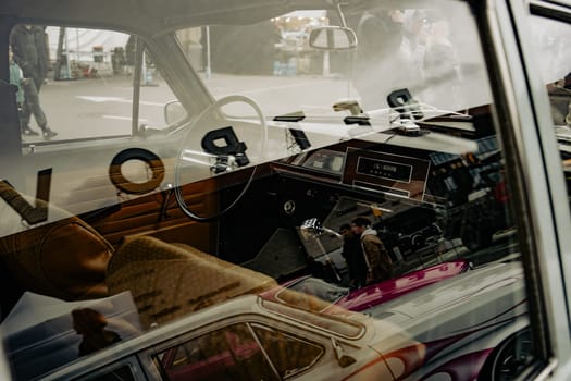 KyivCarFest car show, Ukraine, Kyiv, Retrovyl shopping mall, 20 October 2023. High quality photo