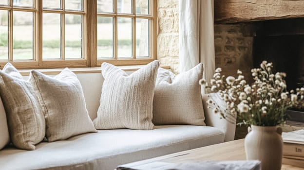 Country cottage decor, Cotswolds style interior design, furniture and home decor in elegant English country house style idea