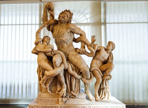 Florence, Italy, January 4, 2024: Laoccon Baccio Bandinelli. Uffizi Gallery, Florence
