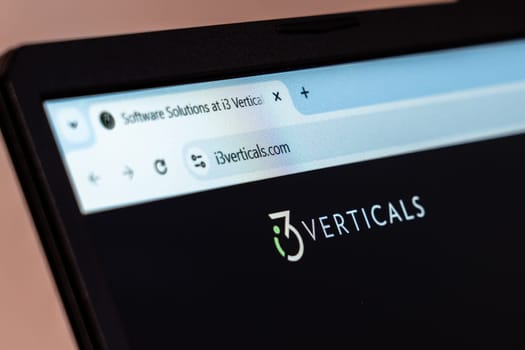 New York, USA - January 19, 2025: 3 Verticals website showcasing software solutions and innovative business technologies