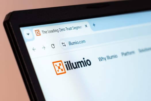 New York, USA - January 19, 2025: Illumio website showcasing zero trust security solutions and cybersecurity innovations