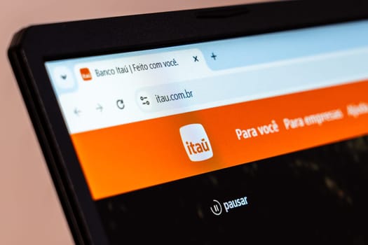 New York, USA - January 19, 2025: Itau Bank website showcasing financial services and online banking solutions