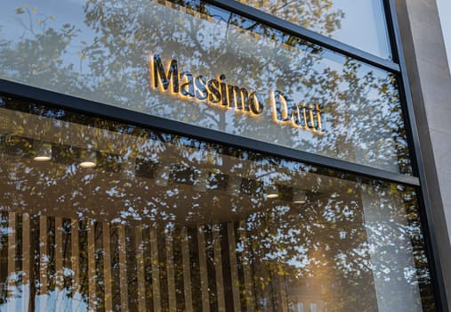 Italian fashion store for women and men Massimo Dutti. Paris, France - January 18, 2024