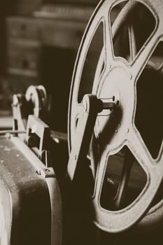 image of Vintage film reel background