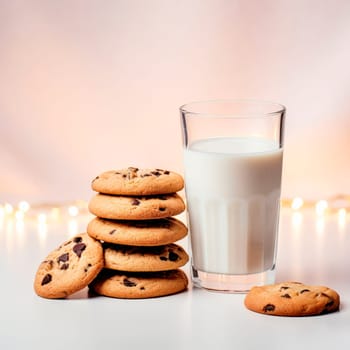 A treat for Santa Claus. Milk and cookies for St. Nicholas. High quality photo