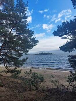 Lake Ladoga is a lake in the Republic of Karelia and Leningrad Oblast, the largest freshwater lake in Europe and the second largest lake in Russia after Lake Baikal. High quality photo