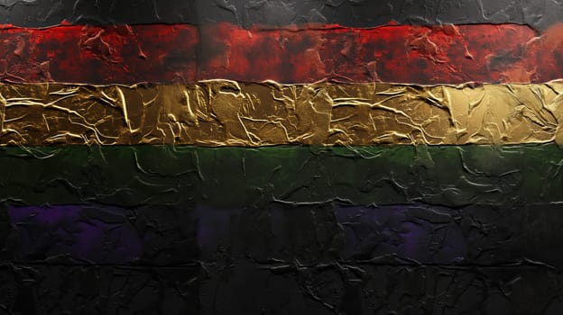 LGBTQ Pride Month abstract grunge wall background. Generative AI image