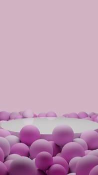 Minimal Podium Showcase, 3D illustration Background for advertising and wallpaper in minimalism and product scene. 3D rendering in decorative concept.