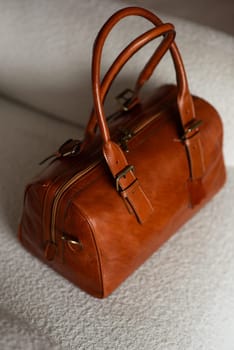 Leather bag . Women accesories.