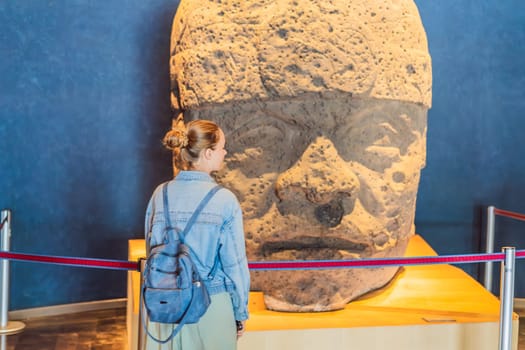 27.07.2024 Mexico City, Mexico: Artifact from the National Museum of Anthropology in Mexico City. Historic and cultural treasure showcasing Mexico rich pre-Columbian heritage. Anthropology, history, and education concept.