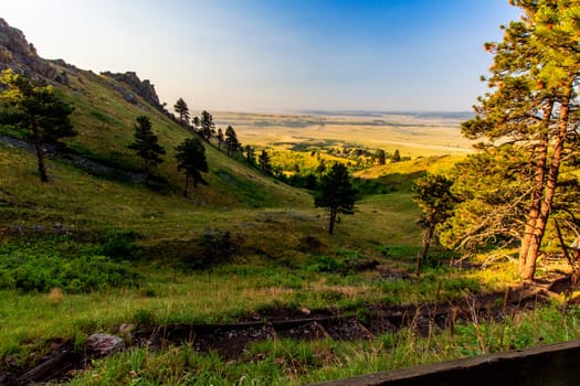 Views at Bear Butte State Park, South Dakota in Summer