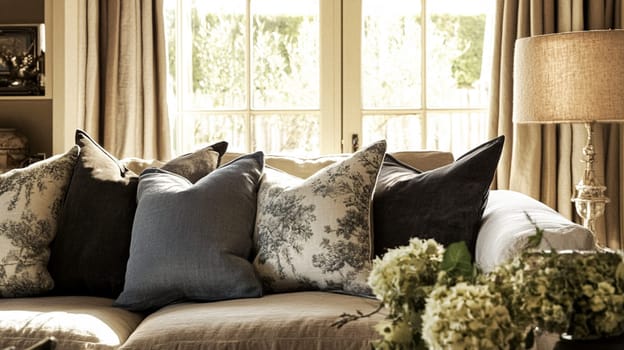 Country cottage decor, Cotswolds style interior design, furniture and home decor in elegant English country house style idea