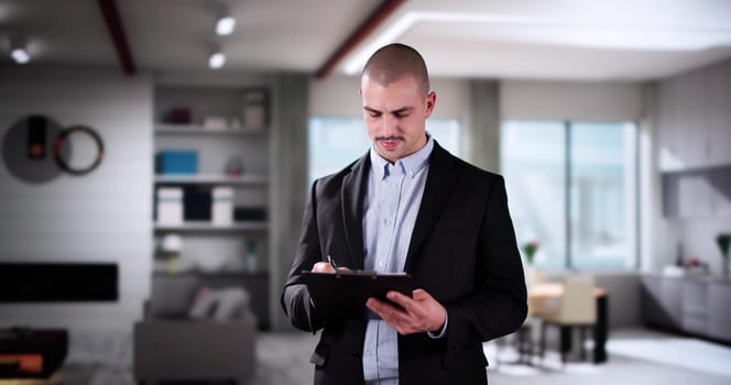 Real Estate House Appraisal And Property Check. Appraiser Agent
