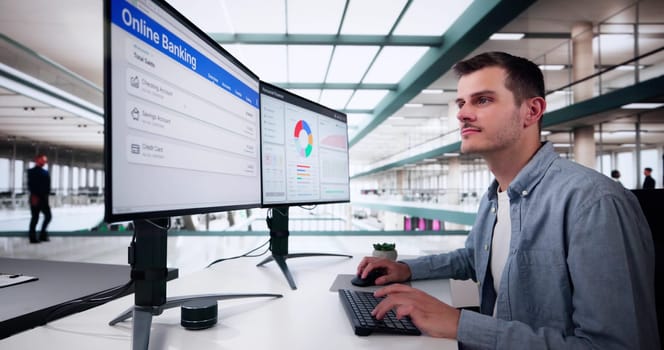 Electronic Bank Balance Statement And Transfer Using Internet