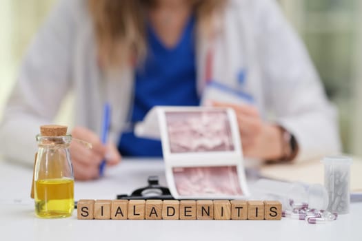 Explore the medical assessment and treatment options for sialadenitis including relevant medications.