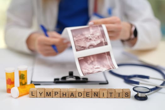 A physician is thoroughly analyzing the syphilis test results and presenting various available medication options