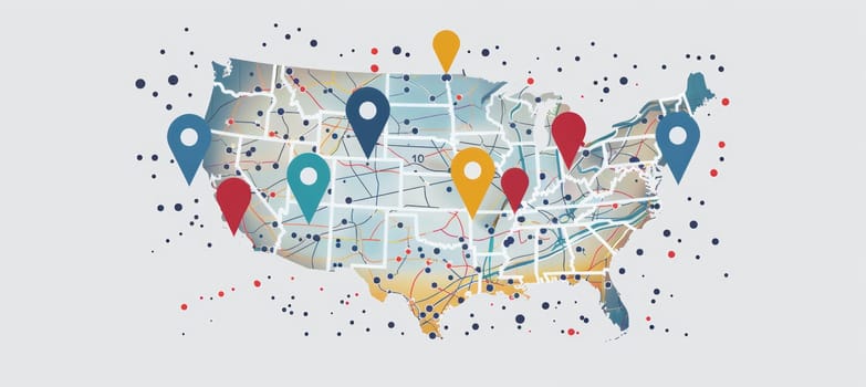 A detailed digital map showcasing polling place locations. featuring distinct markers and clear directions, it offers an easy-to-navigate, user-friendly guide for locating voting centers efficiently and effectively.