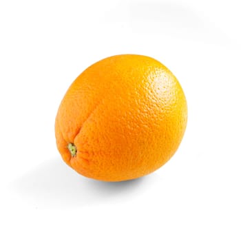 Fresh orange isolated on white