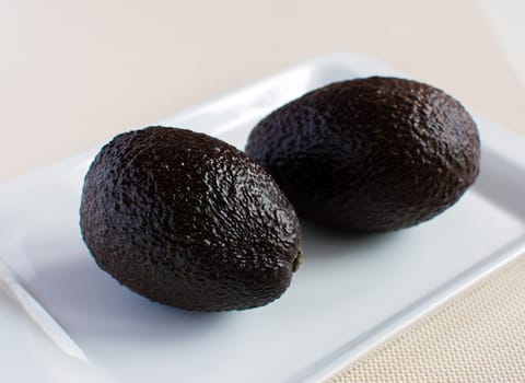 Avocados, close up
