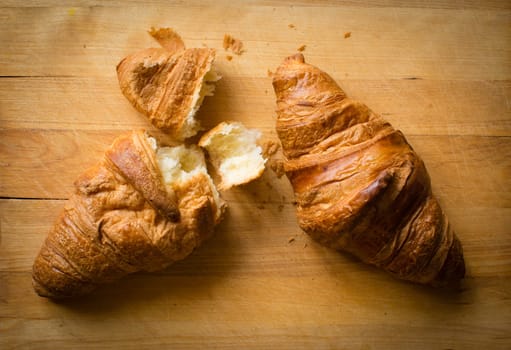 Fresh and tasty croissant