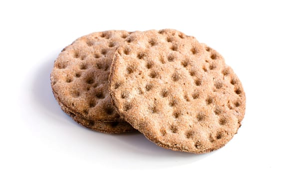 Crispbread over a plain white background.