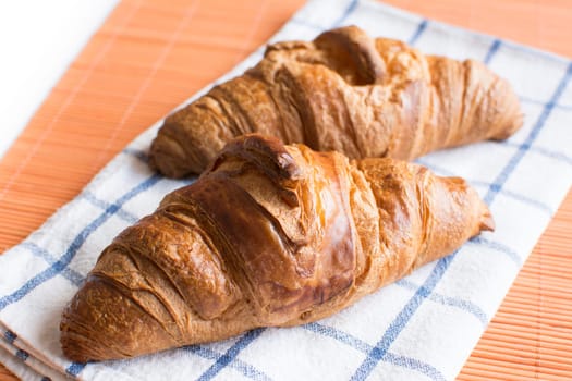Fresh and tasty croissant