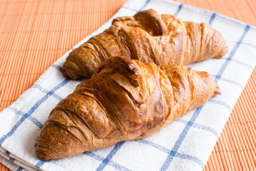 Fresh and tasty croissant