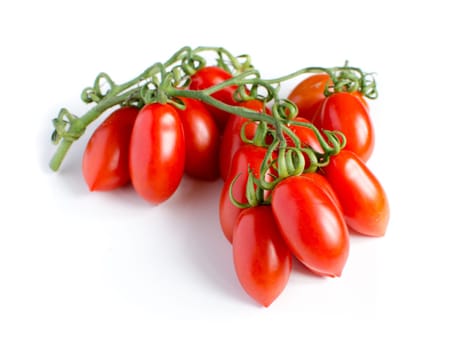 Cherry tomatoes on branch