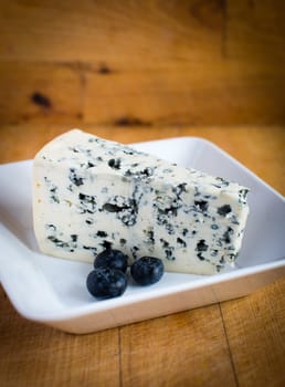 Blue cheese and blueberry