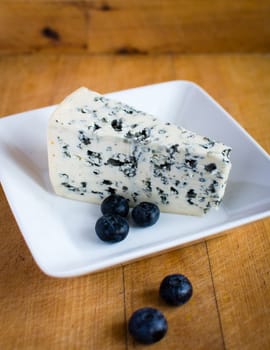 Blue cheese and blueberry