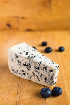 Blue cheese and blueberry