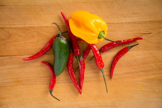 red and green chili pepper