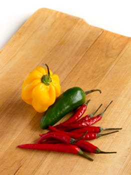 red and green chili pepper