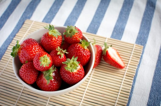 Beautiful fresh strawberries